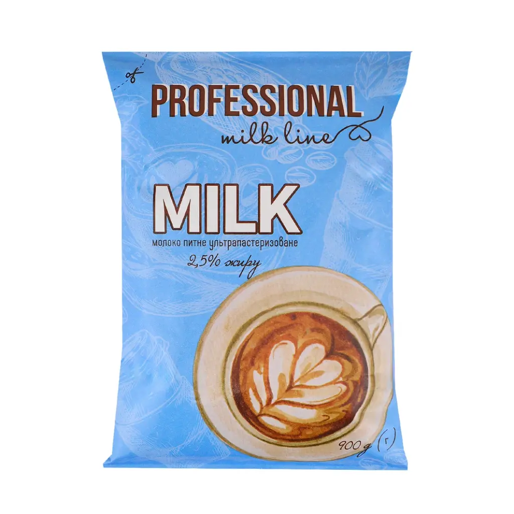 Молоко ультрапастеризоване Professional line 2.5% 900г (15шт)