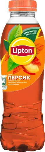 Чай холодний "Lipton" чорний з персиком 0,5л PET